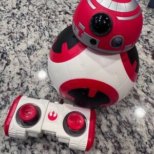 Remote Controlled Interactive Red and White Droid Toy